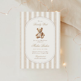 Invitación Podemos Esperar A La Elegante Baby Shower De Teddy