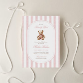 Invitación Podemos Esperar A La Elegante Baby Shower De Teddy