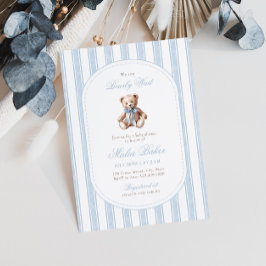 Invitación Podemos Esperar A La Elegante Baby Shower De Teddy