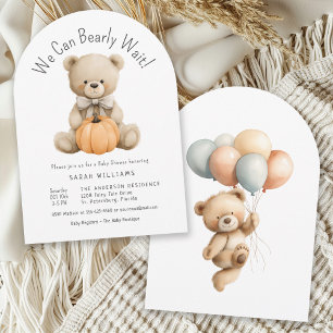 Invitación Podemos Esperar A La Pequeña Calabaza Baby Shower