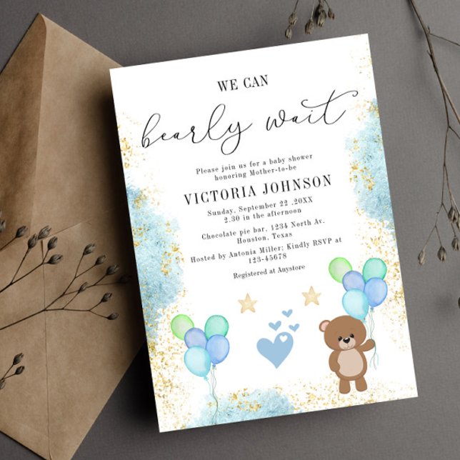 Invitación Podemos esperar a los chicos Baby Shower (Subido por el creador)