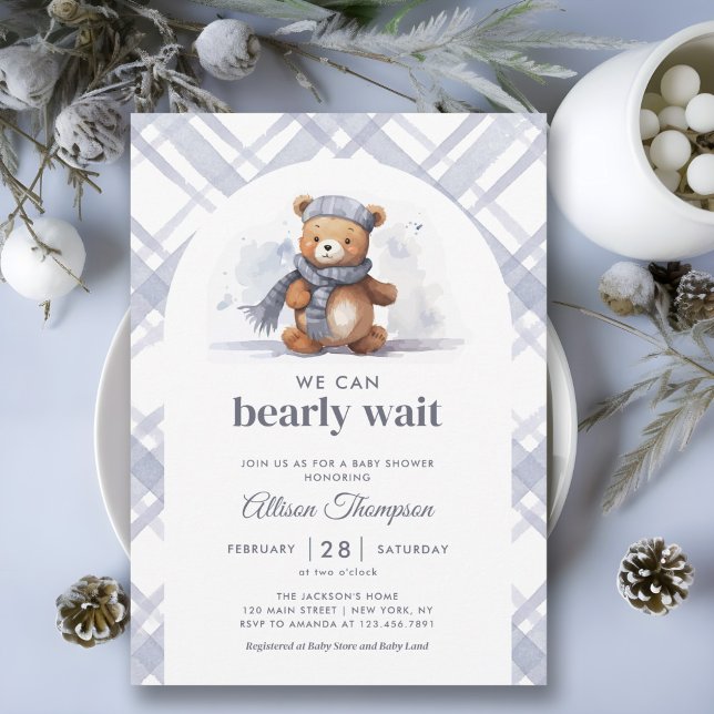 Invitación Podemos esperar a que Baby Shower (Subido por el creador)