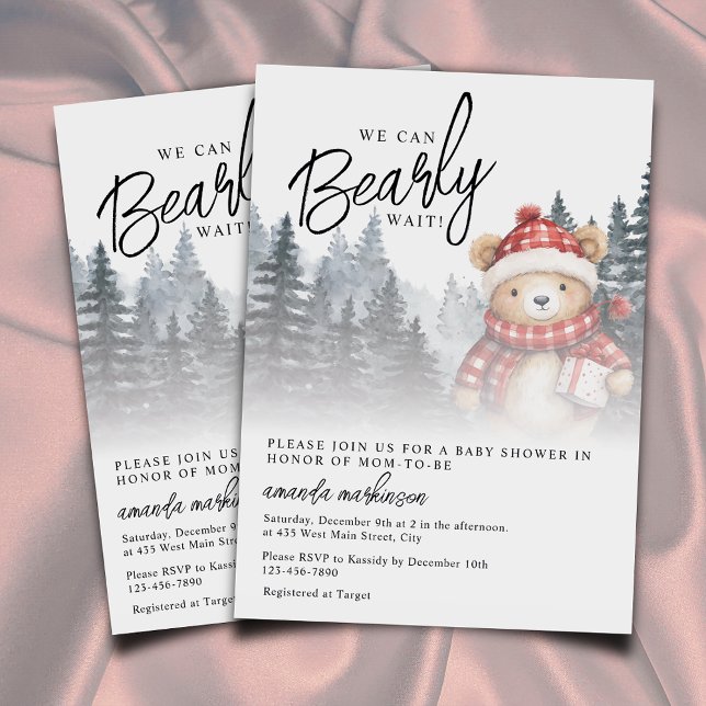 Invitación Podemos esperar a que Baby Shower de invierno (Subido por el creador)