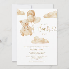 Invitación Podemos esperar a que Baby Shower sea neutral desd