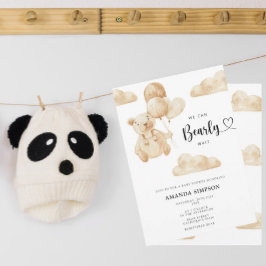 Invitación Podemos esperar a que Baby Shower sea neutral desd