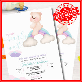 Invitación Podemos esperar a que Baby Shower sea neutral desd