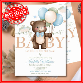 Invitación Podemos esperar a que Baby Shower sea neutral desd