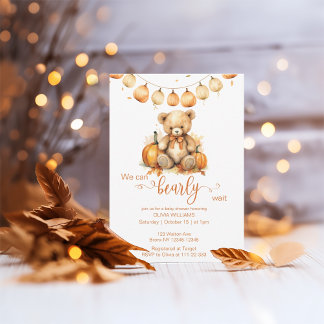 Invitación Podemos esperar a que Baby Shower sea neutral desd
