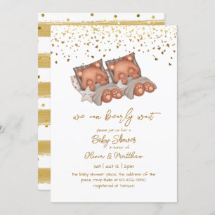 Invitación Podemos esperar a que el Baby Shower sea neutral e