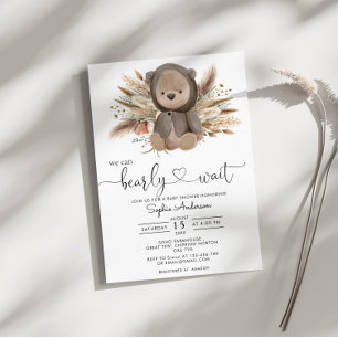 Invitación Podemos Esperar A Que El Boho Lance Baby Shower
