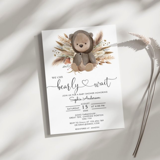 Invitación Podemos Esperar A Que El Boho Lance Baby Shower (Subido por el creador)