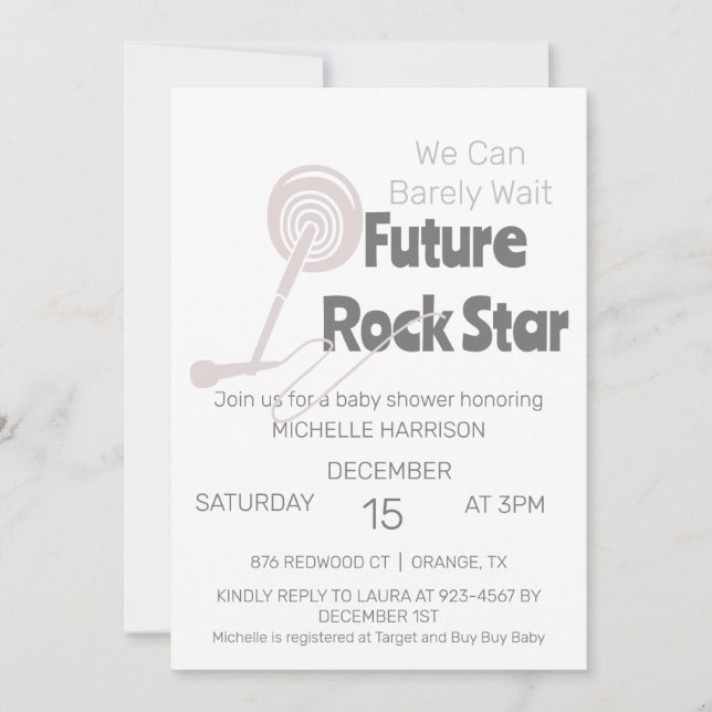 Invitación Podemos Esperar A Que El Género Sea Neutral Baby S (Anverso)