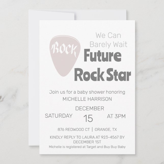 Invitación Podemos Esperar A Que El Género Sea Neutral Baby S (Anverso)