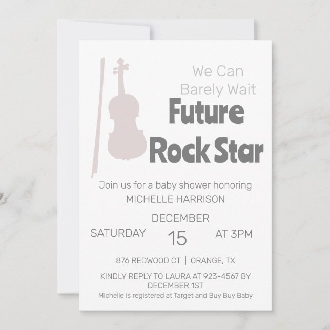 Invitación Podemos Esperar A Que El Género Sea Neutral Baby S (Anverso)