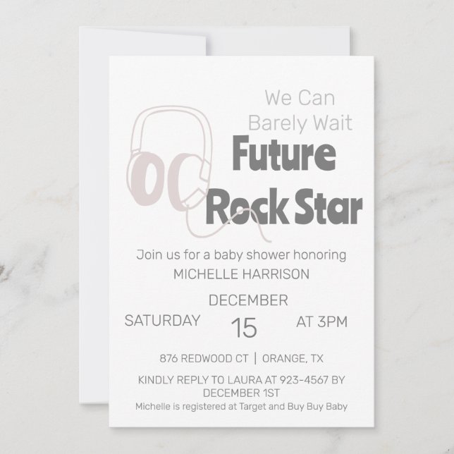 Invitación Podemos Esperar A Que El Género Sea Neutral Baby S (Anverso)