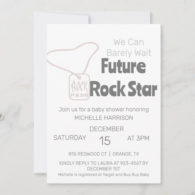 Invitación Podemos Esperar A Que El Género Sea Neutral Baby S (Anverso)