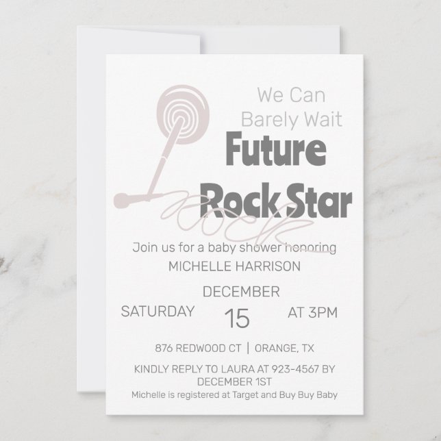 Invitación Podemos Esperar A Que El Género Sea Neutral Baby S (Anverso)