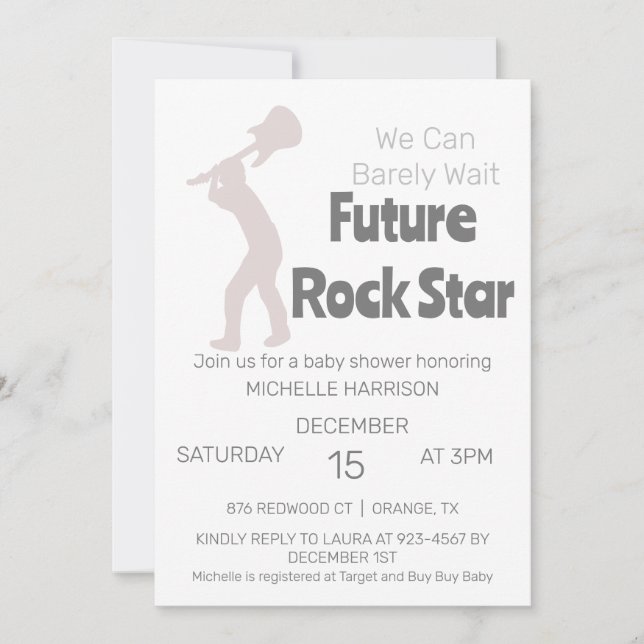 Invitación Podemos Esperar A Que El Género Sea Neutral Baby S (Anverso)