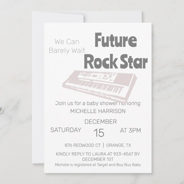 Invitación Podemos Esperar A Que El Género Sea Neutral Baby S (Anverso)