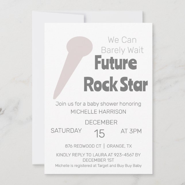 Invitación Podemos Esperar A Que El Género Sea Neutral Baby S (Anverso)