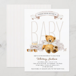 Invitación Podemos Esperar A Que El Género Sea Un Oso Neutral