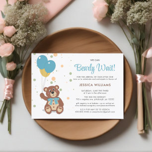 Invitación Podemos Esperar A Que El Niño Del Tema Del Oso Est