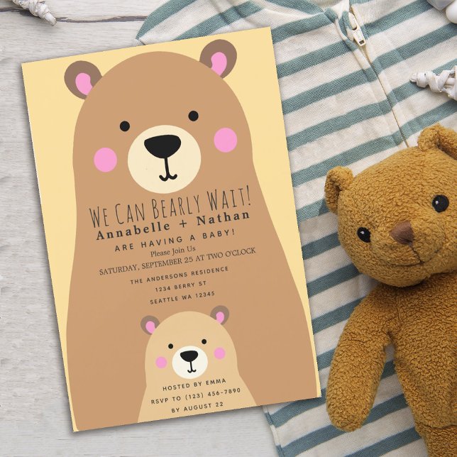 Invitación Podemos esperar a que mi mamá se ducha bebé (Subido por el creador)