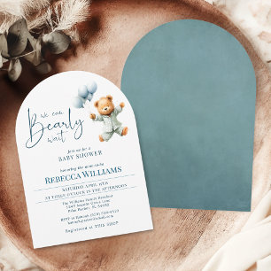 Invitación Podemos esperar a que se duche un lindo globo de o