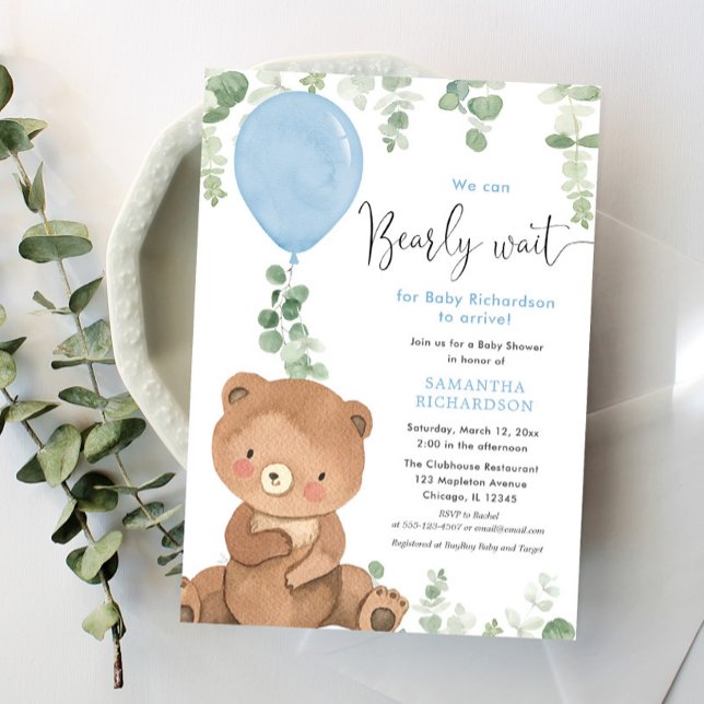 Invitación Podemos esperar a que un niño duche un globo (Subido por el creador)