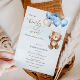Invitación Podemos Esperar A Teddy Bear Baby Shower