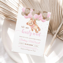 Invitación Podemos Esperar A Teddy Bear Baby Shower