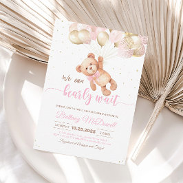 Invitación Podemos Esperar A Teddy Bear Baby Shower