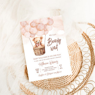 Invitación Podemos Esperar A Teddy Bear Baby Shower