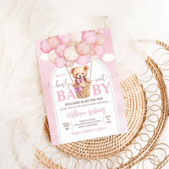 Invitación Podemos Esperar A Teddy Bear Baby Shower (Subido por el creador)