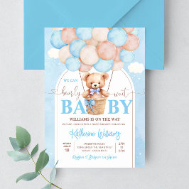 Invitación Podemos Esperar A Teddy Bear Baby Shower