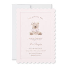 Podemos Esperar A Teddy Bear Baby Shower Rosa