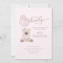 Podemos Esperar A Teddy Bear Baby Shower Rosa