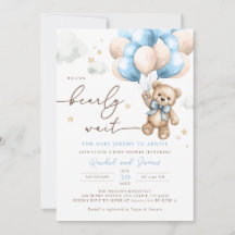 Podemos Esperar A Teddy Bear Balloon Baby Shower