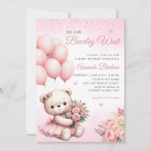 Podemos Esperar A Teddy Bear Chica Baby Shower