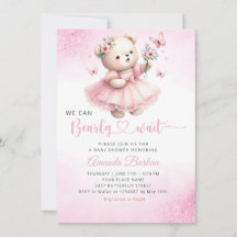 Podemos Esperar A Teddy Bear Chica Baby Shower