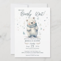 Podemos Esperar A Teddy Bear Winter Baby Shower