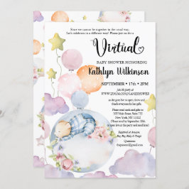 Invitación Podemos Esperar A Un Niño Con Baby Shower Virtual