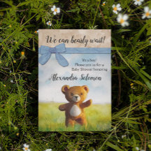 Podemos Esperar A WatercolorBoy Baby Shower