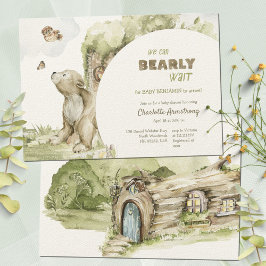 Invitación Podemos Esperar A Woodland Baby Shower