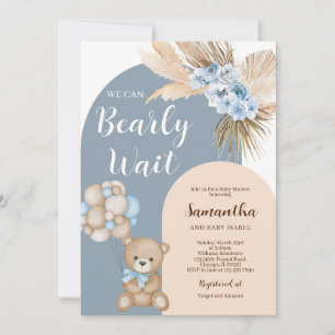 Invitación Podemos Esperar Al Niño Baby Shower