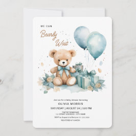 Invitación Podemos Esperar Al Niño Baby Shower