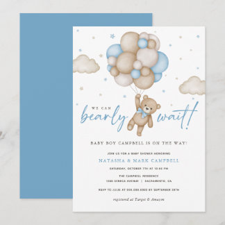 Invitación Podemos Esperar Al Niño Baby Shower