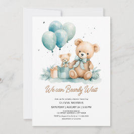 Invitación Podemos Esperar Al Niño Baby Shower