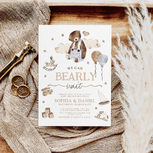 Invitación Podemos Esperar Al Niño Baby Shower