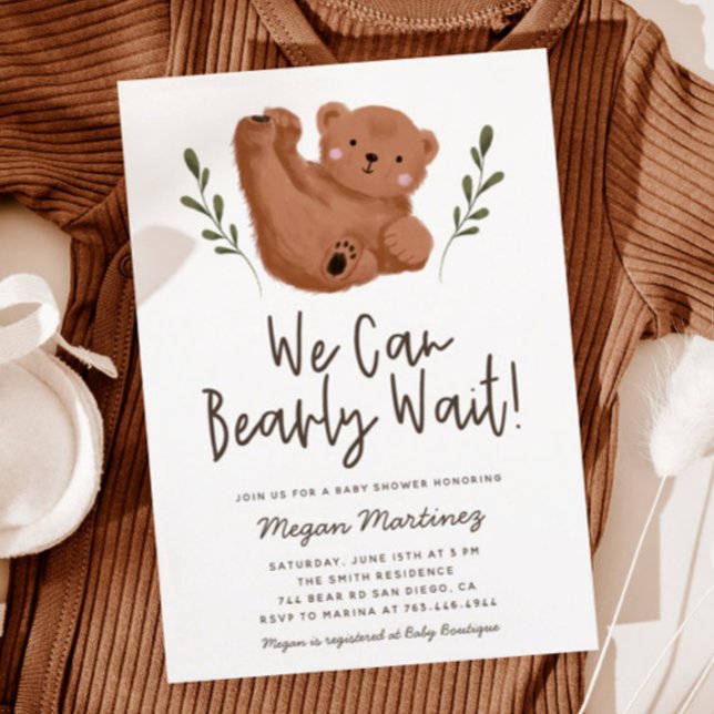 Invitación Podemos Esperar Al Niño Baby Shower (Subido por el creador)